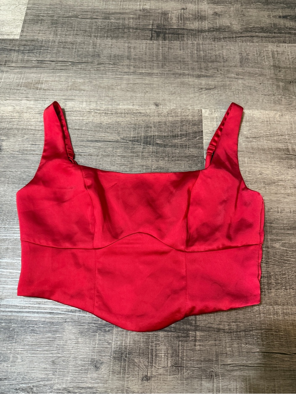GB by GIANNI BINI Satin Bustier Tank